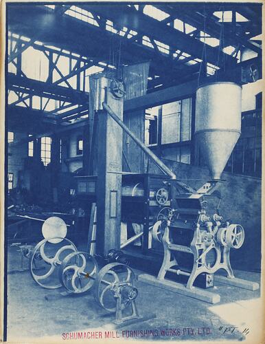 Photograph - Schumacher Mill Furnishing Works, Roller Mill, Port Melbourne, Victoria, circa 1940s