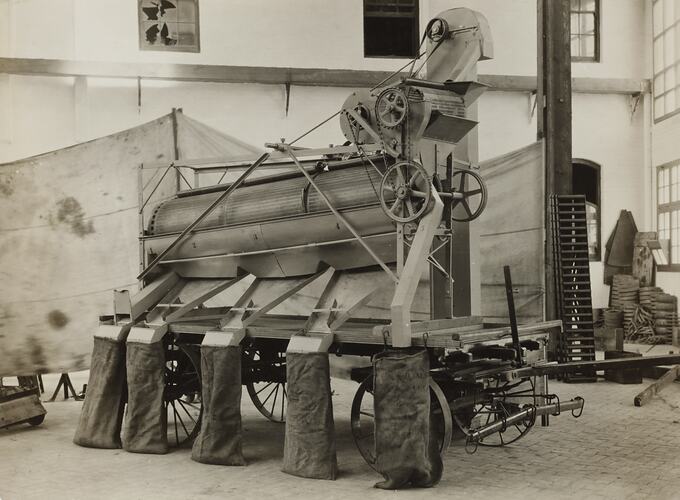 Photograph - Schumacher Mill Furnishing Works, Seed Grading Machine, Port Melbourne, Victoria, 1924