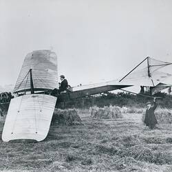 Photograph - Harry Ferguson, Ferguson Monoplane, 1909