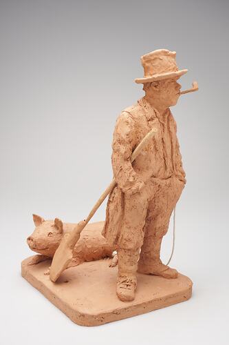 Sculpture - 'The Prize Pig', Mr. Leon Wolowski, Clay, 1984