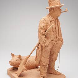 Sculpture - 'The Prize Pig', Mr. Leon Wolowski, Clay, 1984