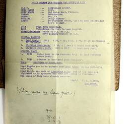 Documents - HMAS Hobart Documents, World War II, Dec 1941 - Apr 1942