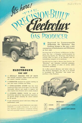 Leaflet - Electrolux Gas Producers