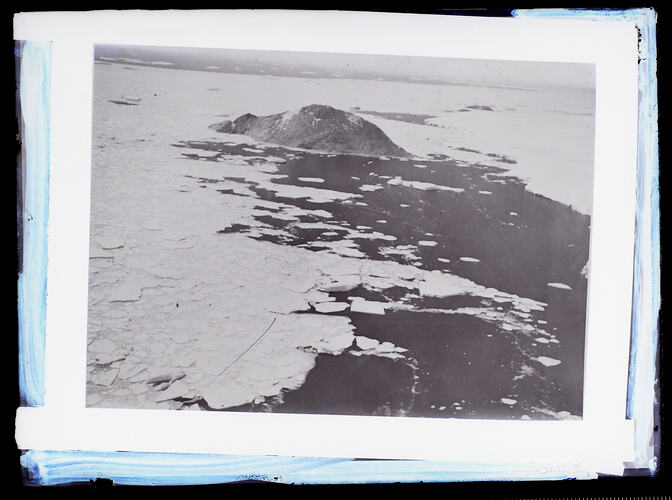 Glass Negative- Antarctic Coast and Proclamation Rock, Frank Hurley, Antarctica, 1929-1931