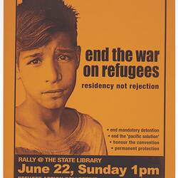 Poster - World Refugee Day, Refugee Action Collective, Jun 2003
