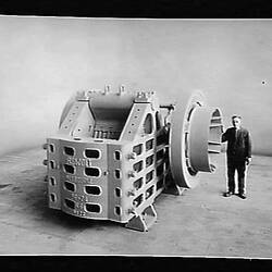 Glass Negative - Jaw Crusher for North Broken Hill Ltd, Chas Ruwolt Pty Ltd, 1931