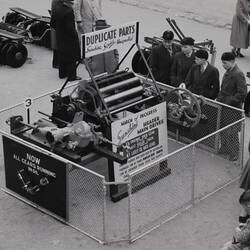 Photograph - H.V. McKay Massey Harris, Machinery at Royal Melbourne Show, Flemington, Victoria, Sep 1951