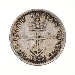 Coin - 1/16 Dollar, British West Indies, 1822