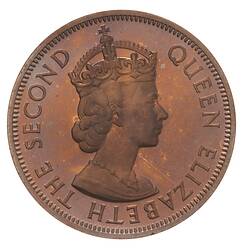 Proof Coin - 1 Cent, British Caribbean Territories, 1955