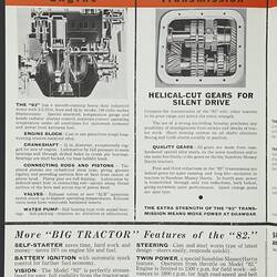 Publicity Leaflet - H.V. McKay Massey Harris, Model 82 Tractor, 1946