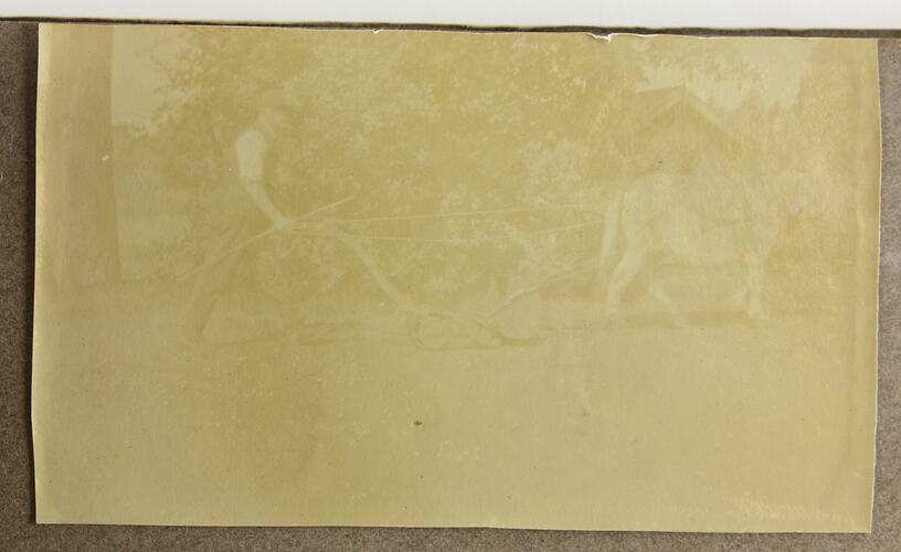 Photograph -  Ploughing, Driver Cyril Rose, World War I, 1916-1919