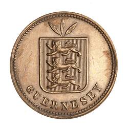 Coin - 2 Doubles, Guernsey, Channel Islands, 1911