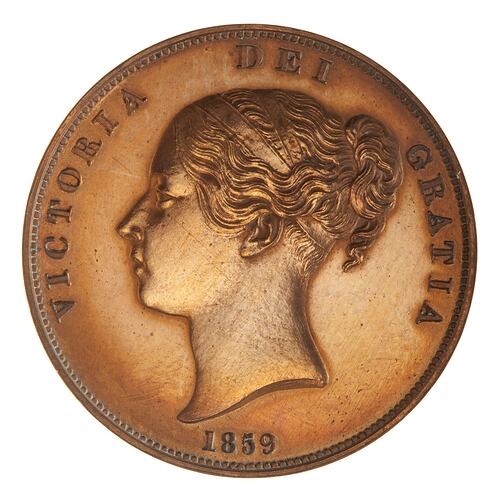 Proof Coin - 1 Penny, Isle of Man, 1859