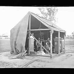 Glass Negative - Baldwin's Hut, Solar Eclipse Expedition, Goondiwindi, Queensland, Sep 1922