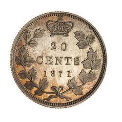 Proof Coin - 20 Cents, Canada, 1871