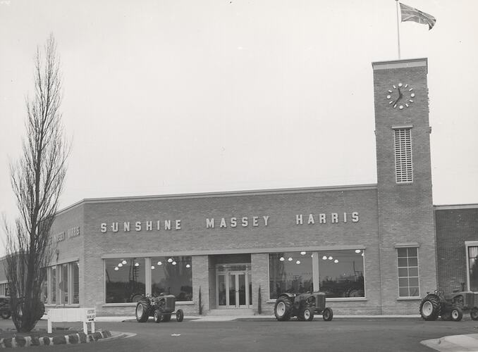 Front view of the new Sunshine Massey Harris Show Room.