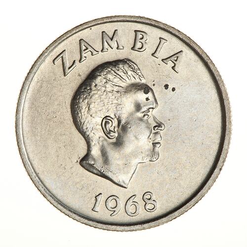 Coin - 5 Ngwee, Zambia, 1968