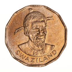 Coin - 1 Cent, Swaziland, 1974