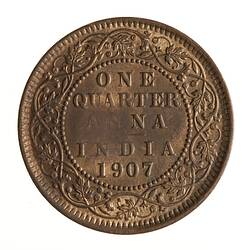 Coin - 1/4 Anna, India, 1907