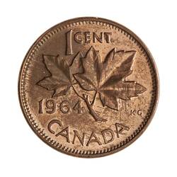 Coin - 1 Cent, Canada, 1964