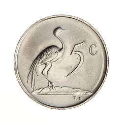 Coin - 5 Cents, South Africa, 1980