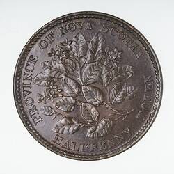Coin - 1/2 Penny, Nova Scotia, Canada, 1856