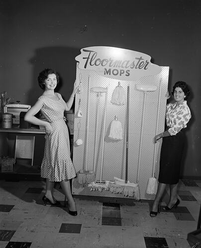 Floormaster Mops', Promotional Display, South Melbourne, Victoria, 1958