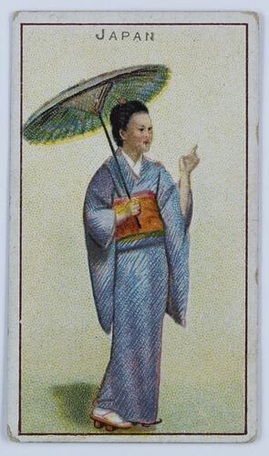 Card - National Costume, Japan Female, circa 1900