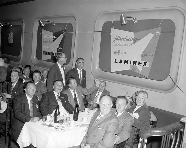 Laminex Pty Ltd, Social Function, Melbourne, Victoria, 1956