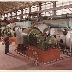 Photograph - Kodak Australasia Pty Ltd, Centrifugal Compressors, Power House Building, Kodak Factory, Coburg, circa 1963