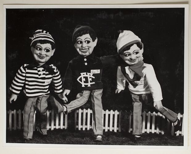 Gerry Gee Juniors Dressed in League Football Guernseys, Melbourne, circa 1962