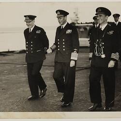 Photograph - King George VI, Able Seaman David Ralph Goodwin, circa 1950
