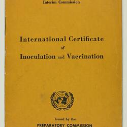 Vaccination Certificate - United Nations World Health Organization, Issued to Esma Banner, Germany, 1949