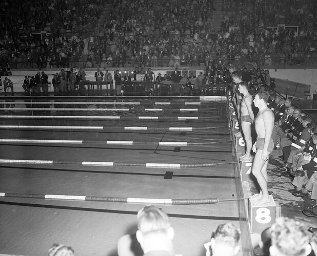 Swimming Event, Olympic Pool, Melbourne, Victoria, 1956