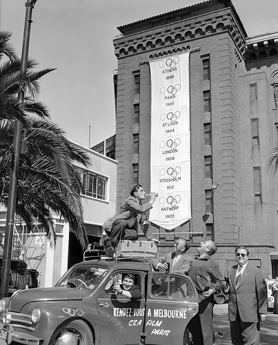 Coca-Cola, Five Men with Motor Car, Melbourne, Victoria, 1956