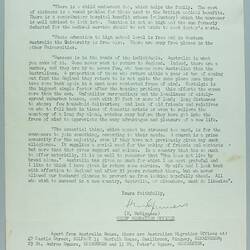 Newsletter - 'Australian Migration Newsletter', 28 Jul 1961