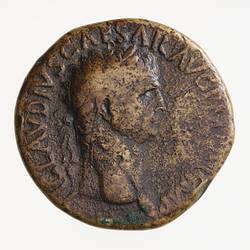 Coin - Sestertius, Emperor Claudius, Ancient Roman Empire, 41-54 AD