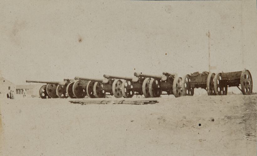 Row of 5" Cannons from Egypt