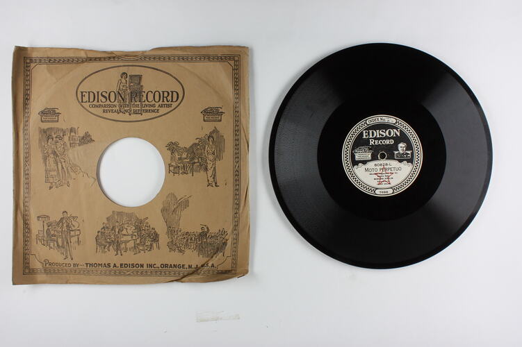Disc Recording - Edison, Double-Sided, 'Moto Perpetuo' and 'Hungarian Love Song', 1921-1929