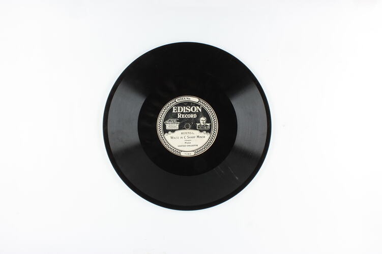 Disc Recording - Edison, Double-Sided, Waltz in C Sharp Minor & Sous Bois, 1920-1929.