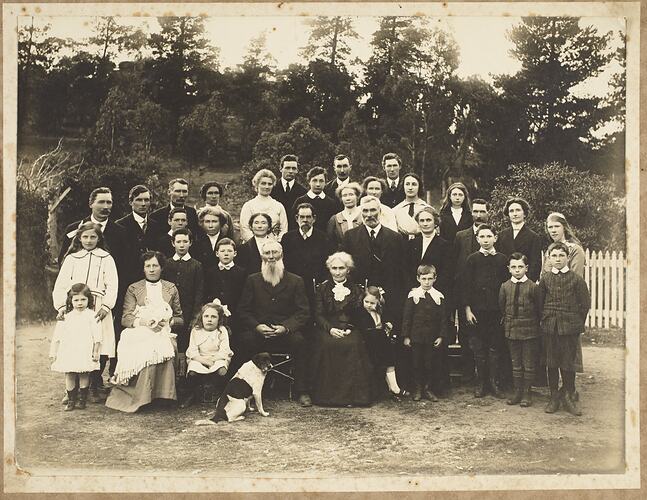 John & Honor Lawrey's Silver Wedding Anniversary with Extended Family, The Uplands, Kinglake, 1914