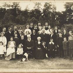 John & Honor Lawrey's Silver Wedding Anniversary with Extended Family, The Uplands, Kinglake, 1914