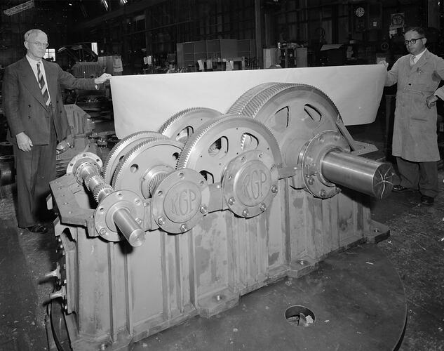 Richardson Gears, Machinery in a Factory, Footscray, Victoria, 16 Mar 1960