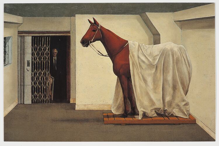Exhibition Invitation - Piccadilly Gallery, Painting the Dead Horse, John Kelly, 1997