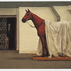 Exhibition Invitation - Piccadilly Gallery, Painting the Dead Horse, John Kelly, 1997