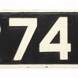 Locomotive Number Plate - Victorian Railways, R Class, 1951-1953