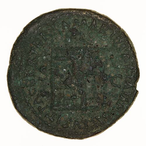 Coin - Dupondius, Emperor Nero, Ancient Roman Empire, 66-68 AD - Reverse