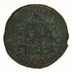 Coin - Dupondius, Emperor Nero, Ancient Roman Empire, 66-68 AD - Reverse