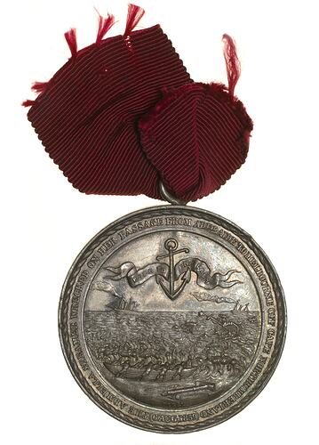 Medal - Admella Shipwreck, Victoria, Australia, 1859 - Obverse