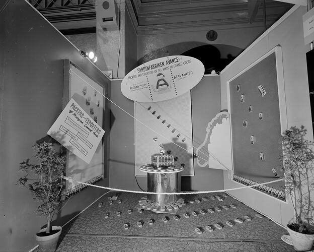 Canned Food Exhibition Display, Melbourne, Victoria, Feb 1959